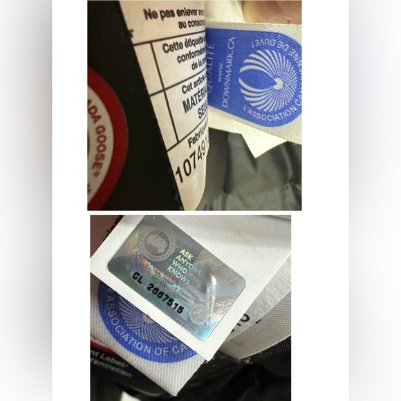 Canada Goose womens TRILLIUM Parka Down Coat GRAPHITE style 6650L size Small - Picture 6 of 16